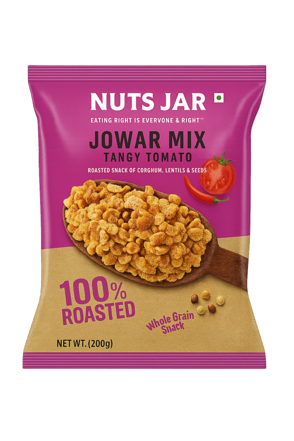 Jowar Mix - Tangy Tomato | Roasted Millet Namkeen | 200g